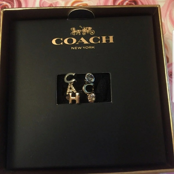 New Coach Tri-Color Adjustable Stackable Ring Set of 3 - Picture 2 of 7